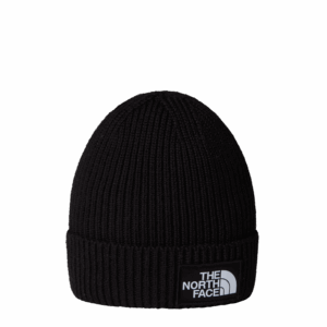 THE NORTH FACE KIDS TNF LOGO BOX CUFFED BEANI TNF BLACK