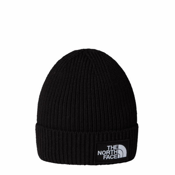 THE NORTH FACE KIDS TNF LOGO BOX CUFFED BEANI TNF BLACK