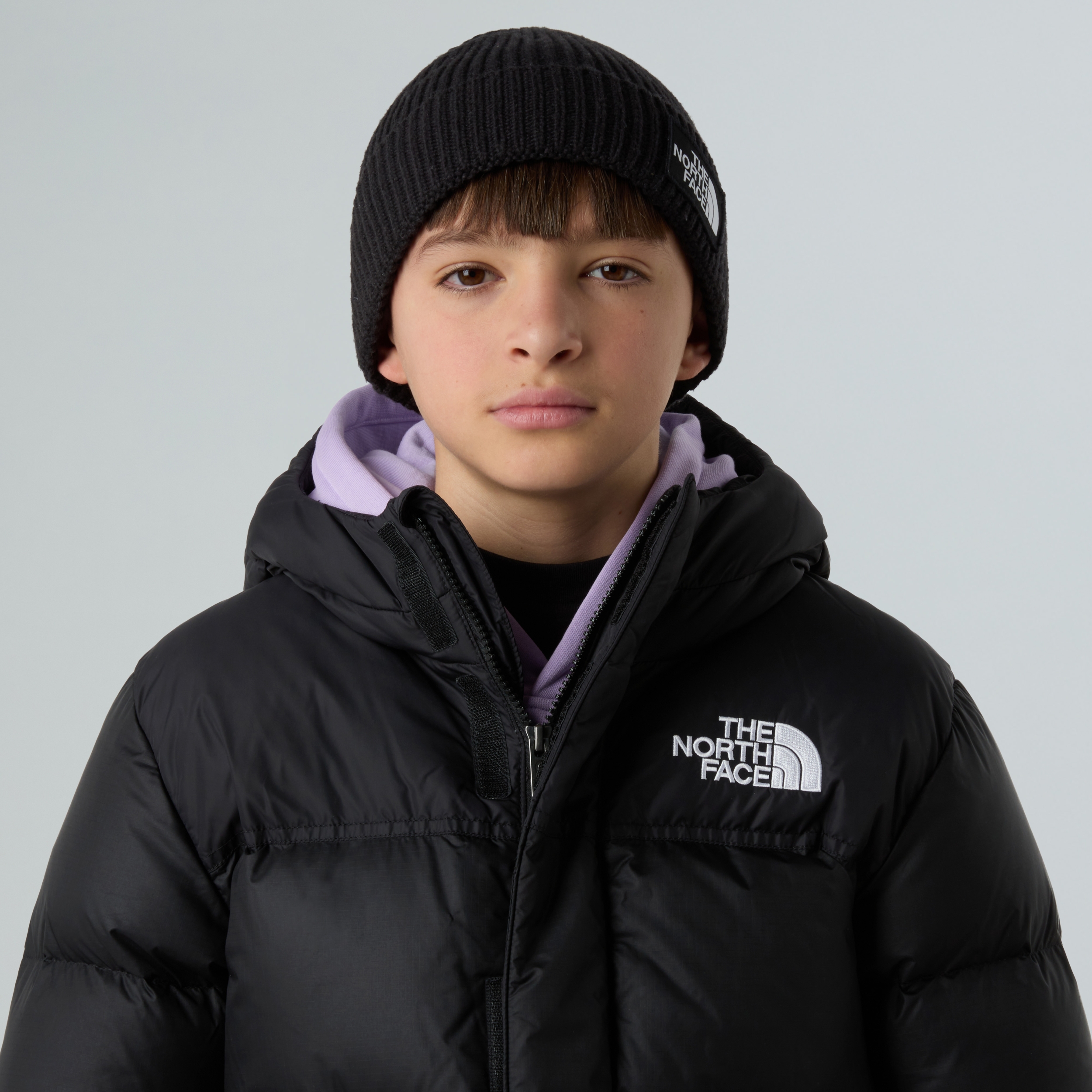 THE NORTH FACE KIDS TNF LOGO BOX CUFFED BEANI TNF BLACK – Bild 2