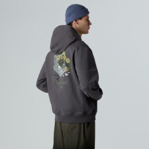 THE NORTH FACE M CONNECT RELAXED HOODED SWEATSHIRT-GRAP ANTHRACITE GREY