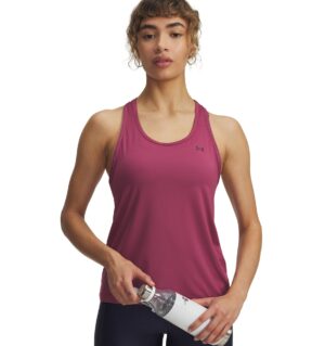 UNDER ARMOUR TECH KNOCKOUT TANK FUCHSIA DUSK