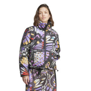 ADIDAS FARM PADDED JKT BLACK/PREPUR/LUSRED