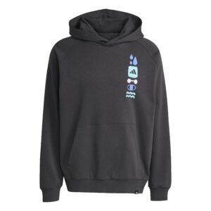 ADIDAS GFX HOODIE CARBON/MULTCO