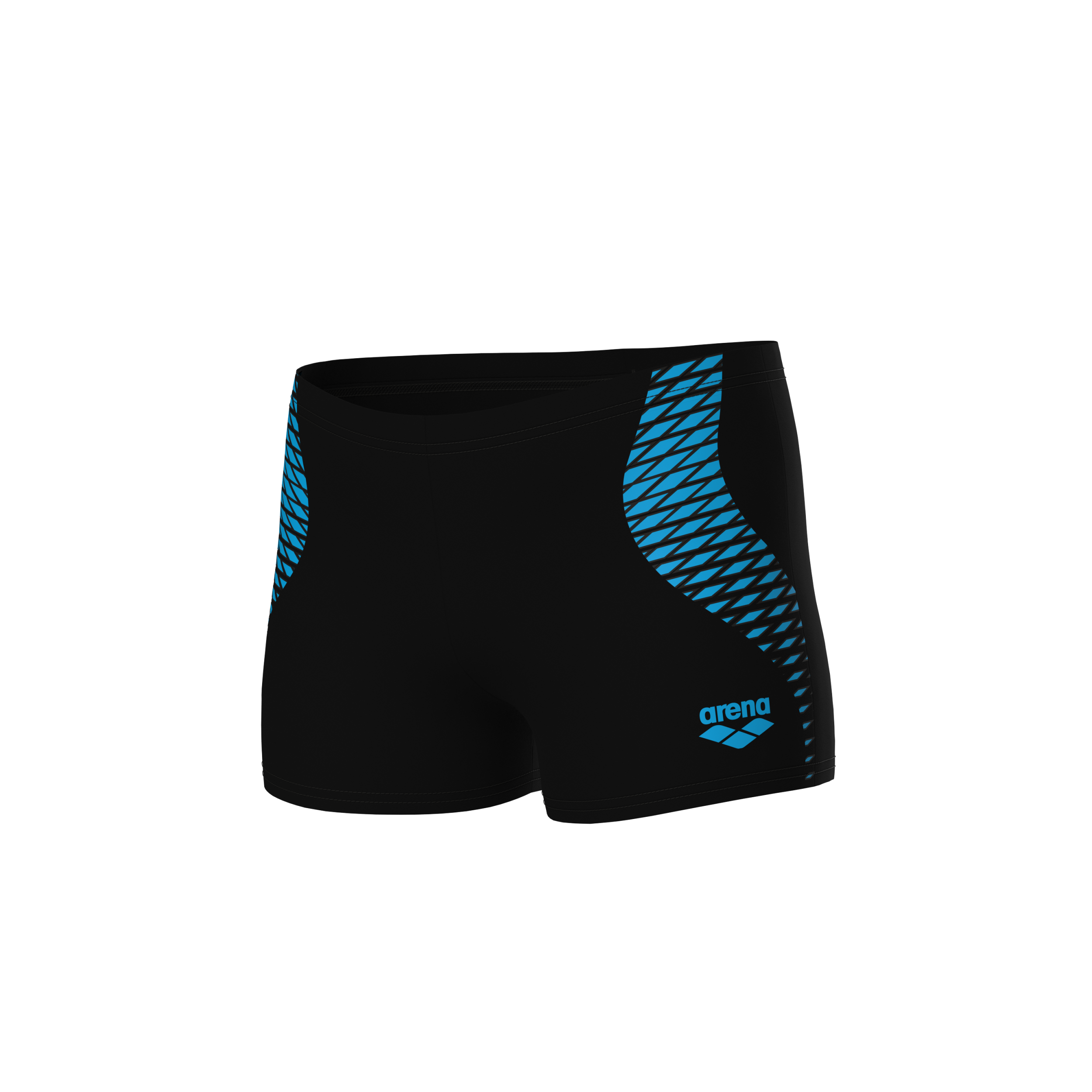 ARENA BOY'S ARENA OPENINGS SWIM SHOR BLACK-TURQUOISE