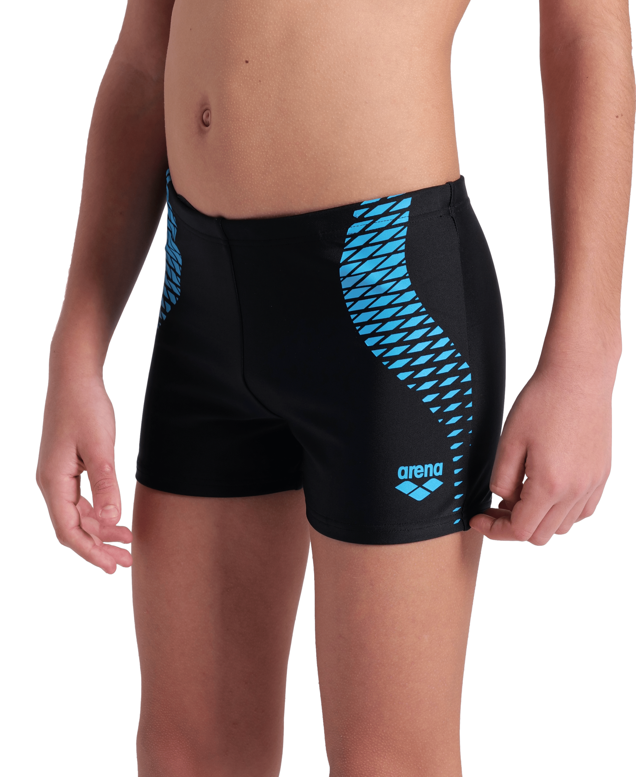 ARENA BOY'S ARENA OPENINGS SWIM SHOR BLACK-TURQUOISE – Bild 6