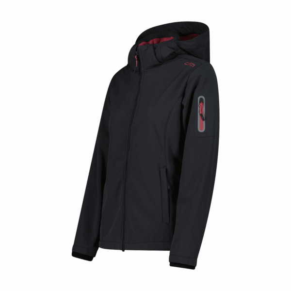 CMP WOMAN JACKET ZIP HOOD ANTRACITE-PEONY – Bild 3