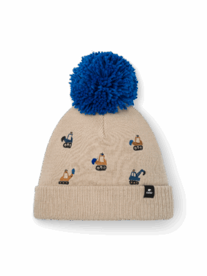 EISBÄR TALUR POMPON KIDS BRUSHED SILVER/LAPIS