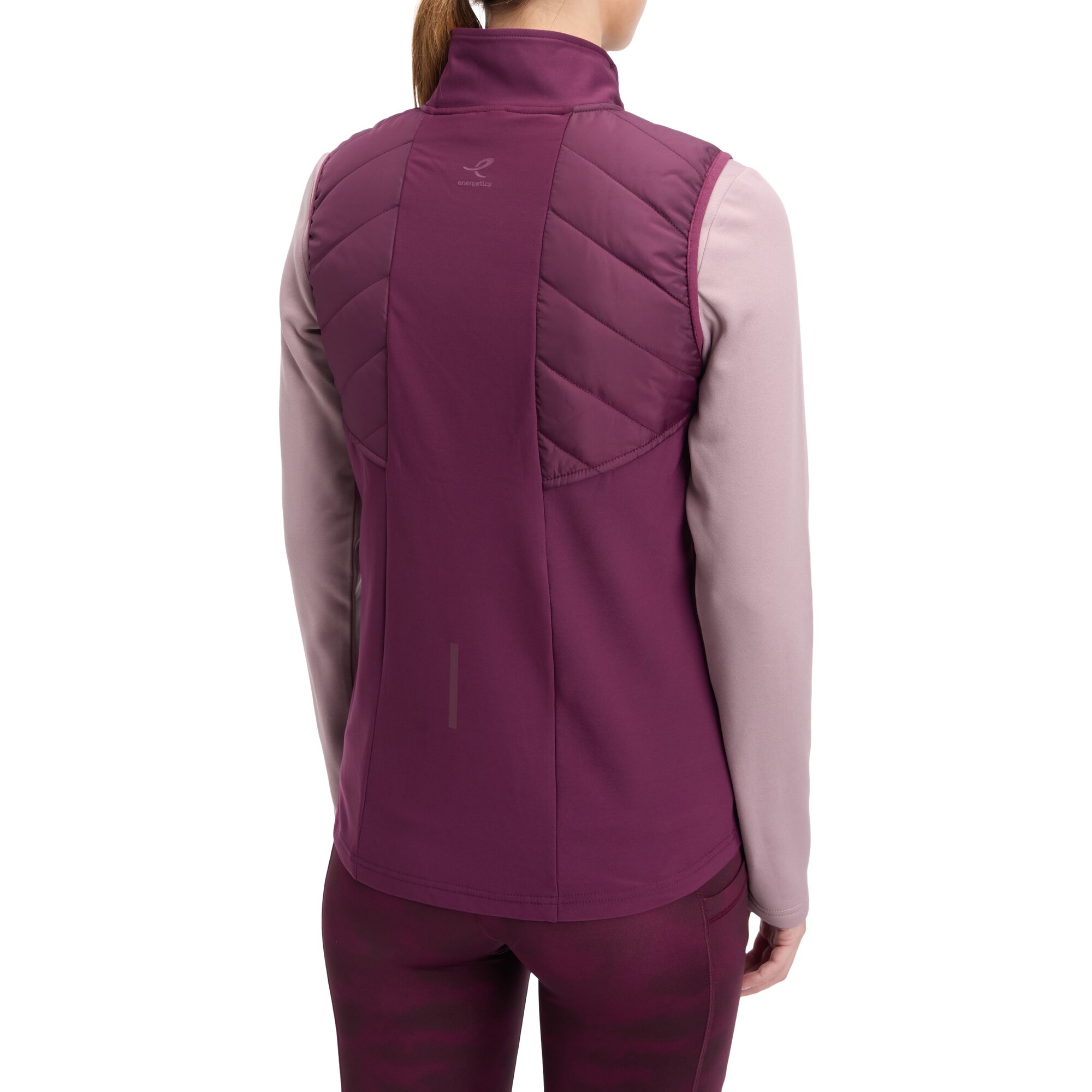 ENERGETICS Da.-Weste Baya VST W RED WINE/LILAC DARK – Bild 2