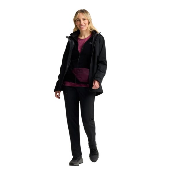JACK WOLFSKIN MOONRISE 3IN1 JKT W BLACK – Bild 10