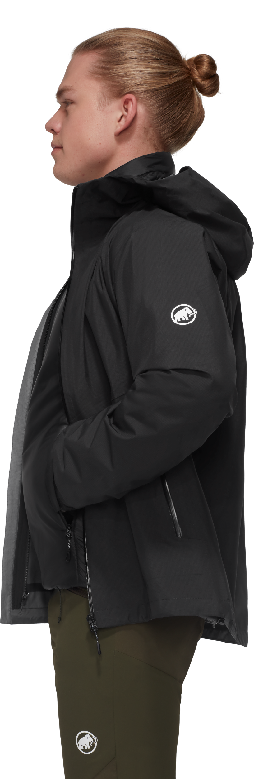 MAMMUT Alto Light 3 in 1 HS Hooded Jacket Men BLACK-BLACK – Bild 4