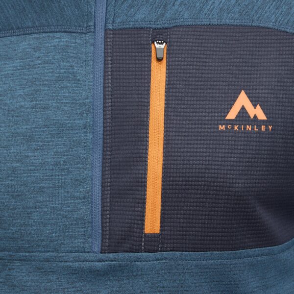 McKINLEY He.-Langarmshirt Tampo II M MELANGE/NAVY – Bild 3