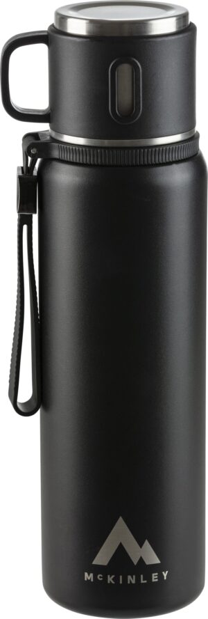 McKINLEY Isolierflasche 0,8L + Becher BLACK