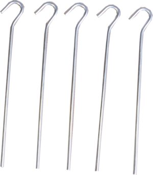 McKINLEY Zeltkleinteile Runder Erdnagel 18 cm SILBER