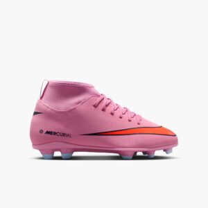 NIKE JR SUPERFLY 10 CLUB FG/MG MAGIC FLAMINGO/BLACK-TOTAL CRI