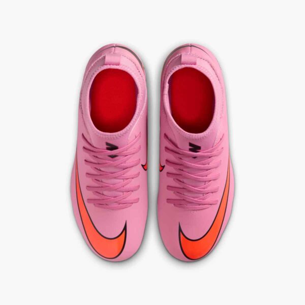 NIKE JR SUPERFLY 10 CLUB FG/MG MAGIC FLAMINGO/BLACK-TOTAL CRI – Bild 2