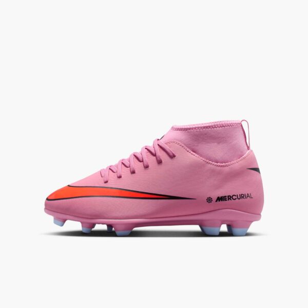 NIKE JR SUPERFLY 10 CLUB FG/MG MAGIC FLAMINGO/BLACK-TOTAL CRI – Bild 3