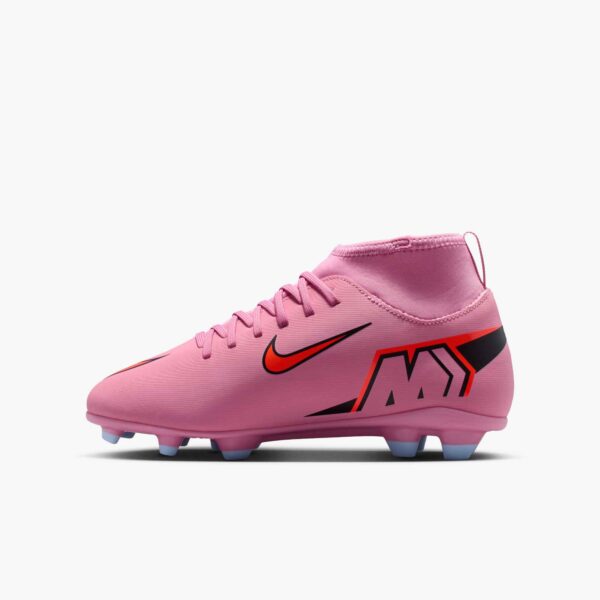 NIKE JR SUPERFLY 10 CLUB FG/MG MAGIC FLAMINGO/BLACK-TOTAL CRI – Bild 4