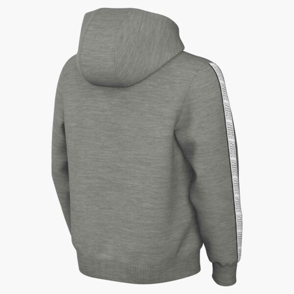 NIKE K NSW CLUB+ FLC HDY DK GREY HEATHER/WHITE/WHITE – Bild 2