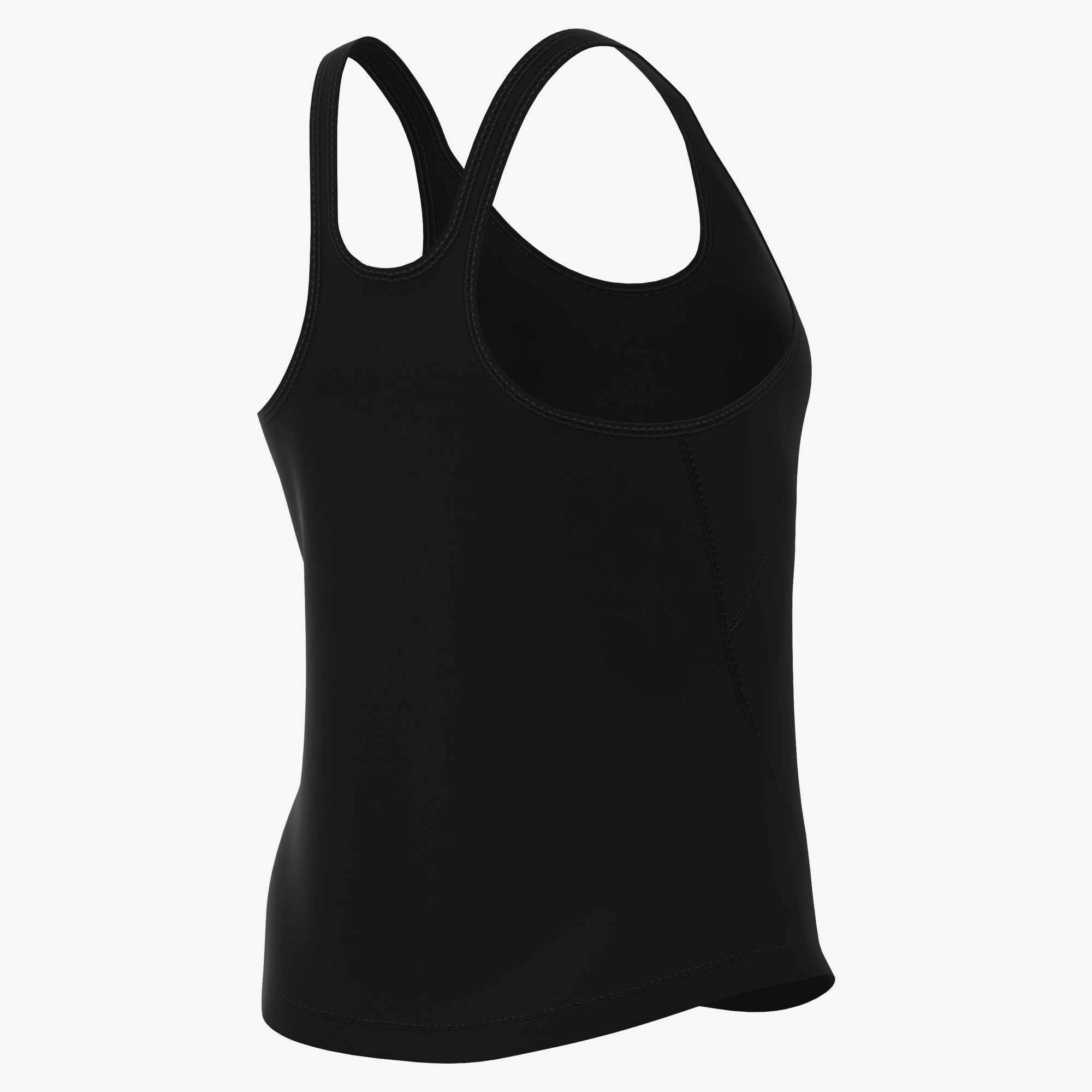 NIKE W NK ONE CLSC DF STRPY TANK WT BLACK/WHITE – Bild 2