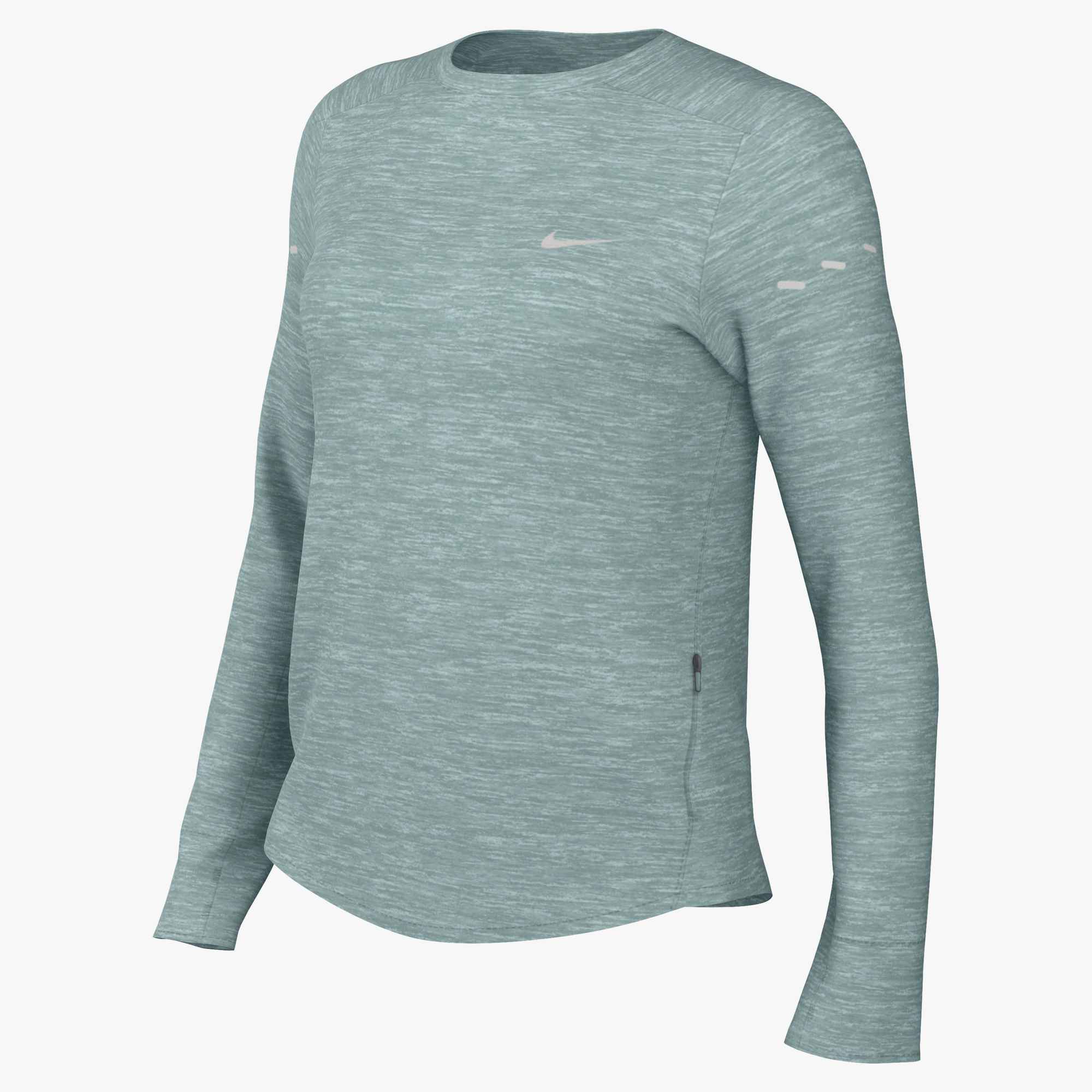 NIKE W NK SWIFT DF UV LS CRW CANNON/HTR/REFLECTIVE SILV