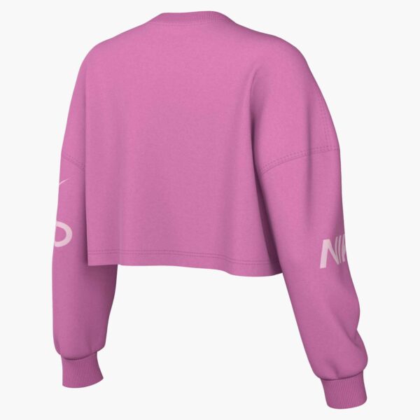 NIKE W NP DF FLC CREW TT GRX PLAYFUL PINK/PINK FOAM/WHITE – Bild 2
