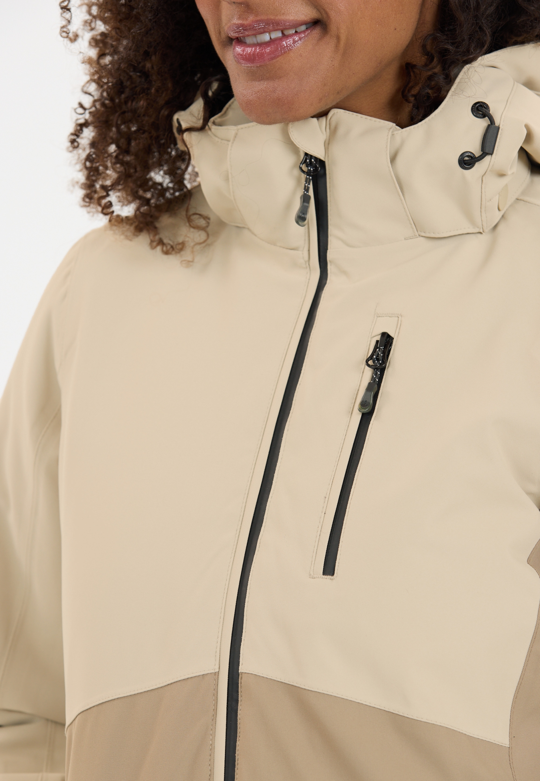 WHISTLER Drizzle W Ski Jacket W-Pro 10000 ISLAND FOSSIL – Bild 3