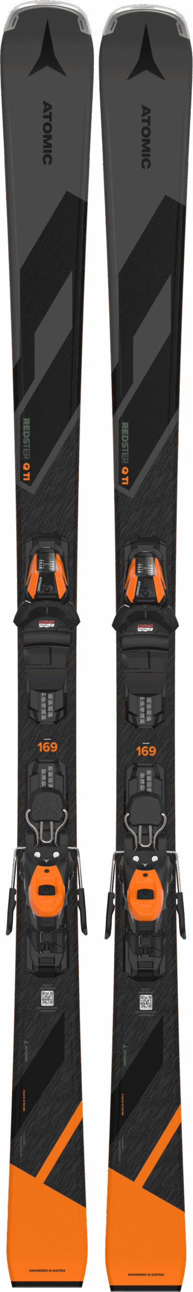 ATOMIC REDSTER Q TI + M 10 GW Gy/BLAC GREY/BLACK/ORANGE