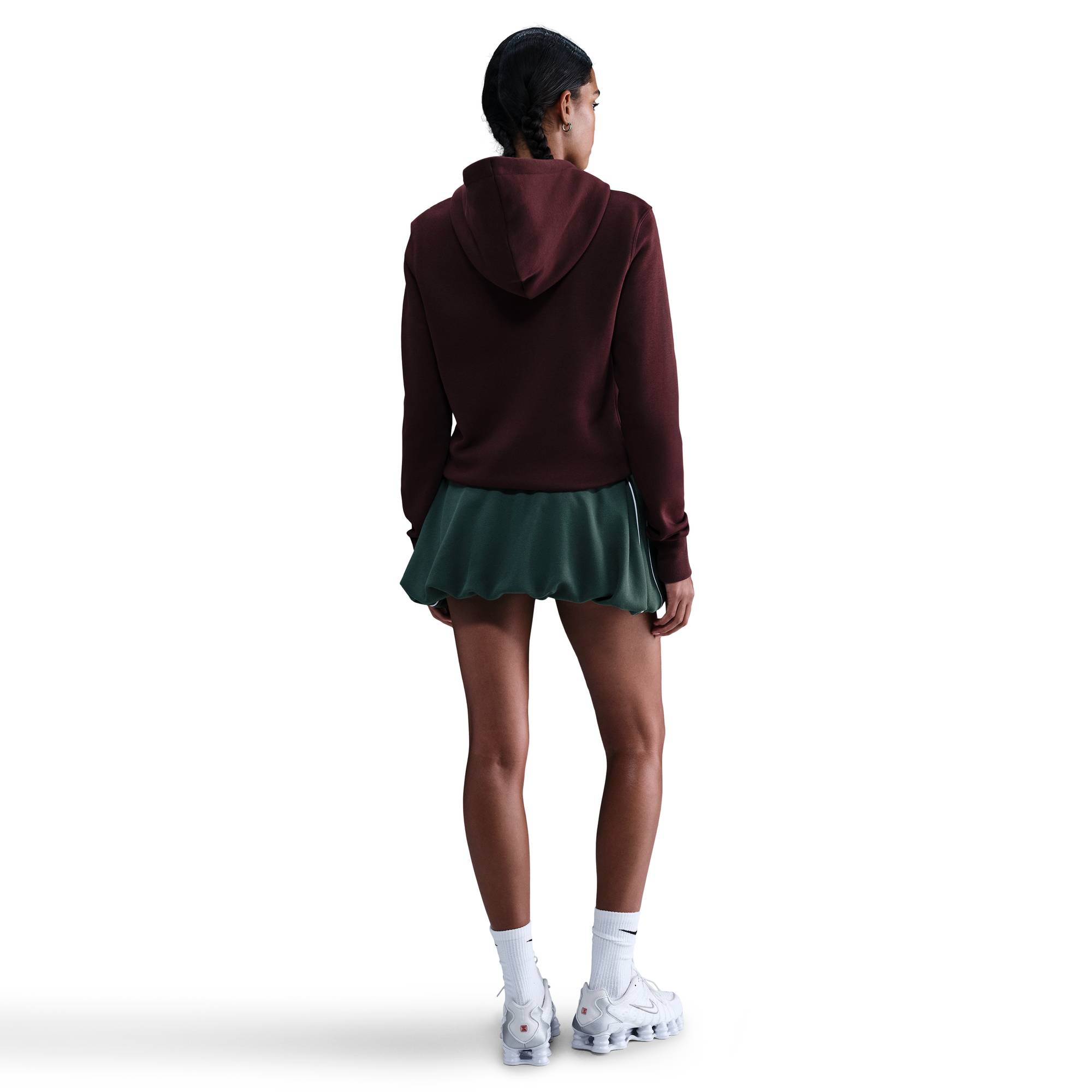 NIKE W NSW PHNX FLC STD PO HOODIE BURGUNDY CRUSH/SAIL – Bild 5
