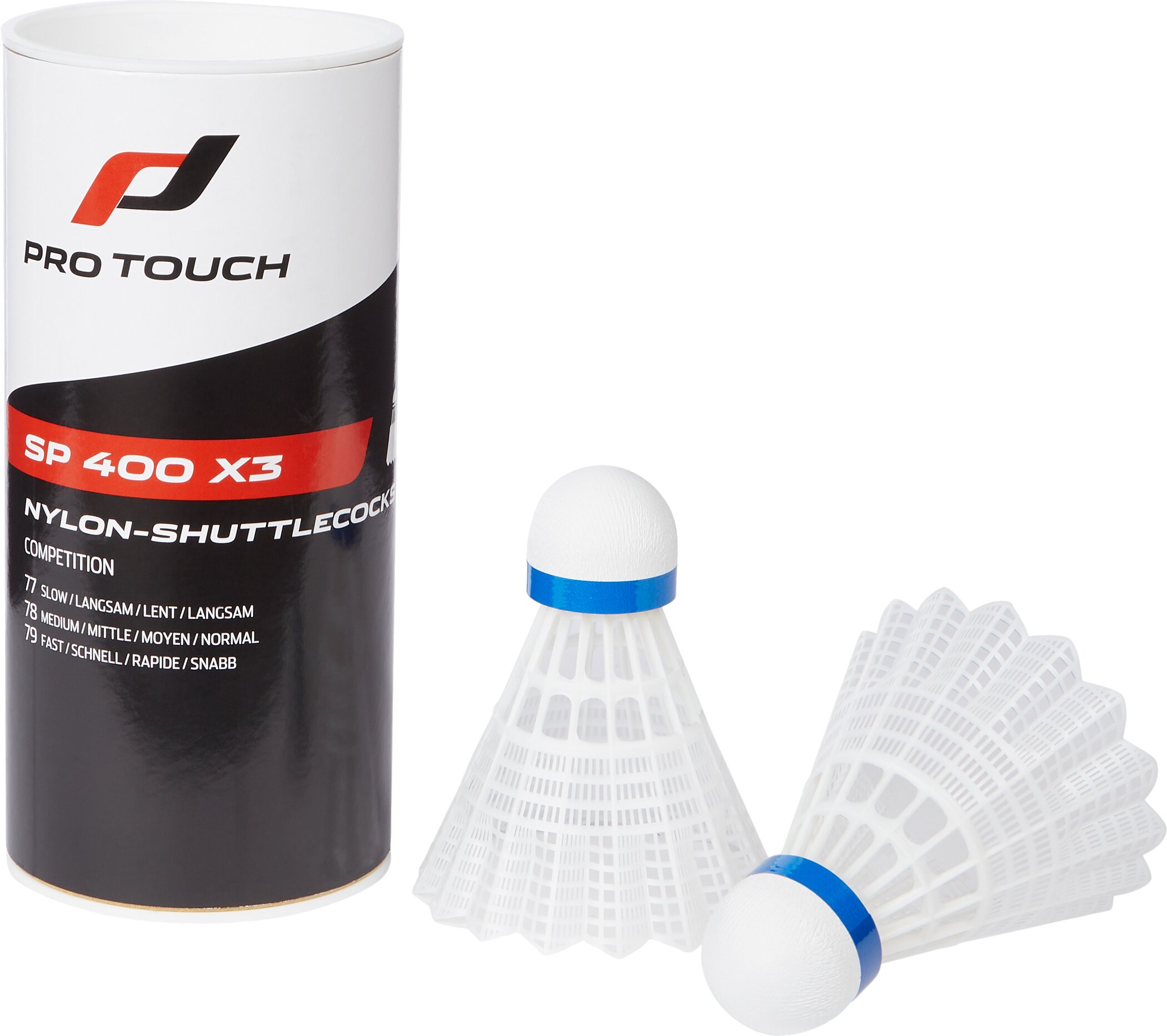 PRO TOUCH Badminton-Ball SP 400 x3 (Shuttlecock) WEIß
