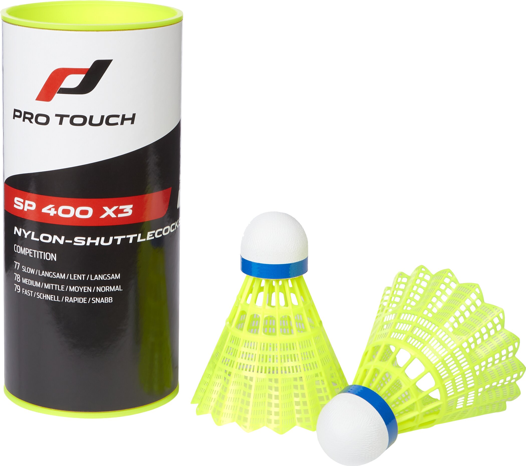 PRO TOUCH Badminton-Ball SP 400 x3 (Shuttlecock) GELB