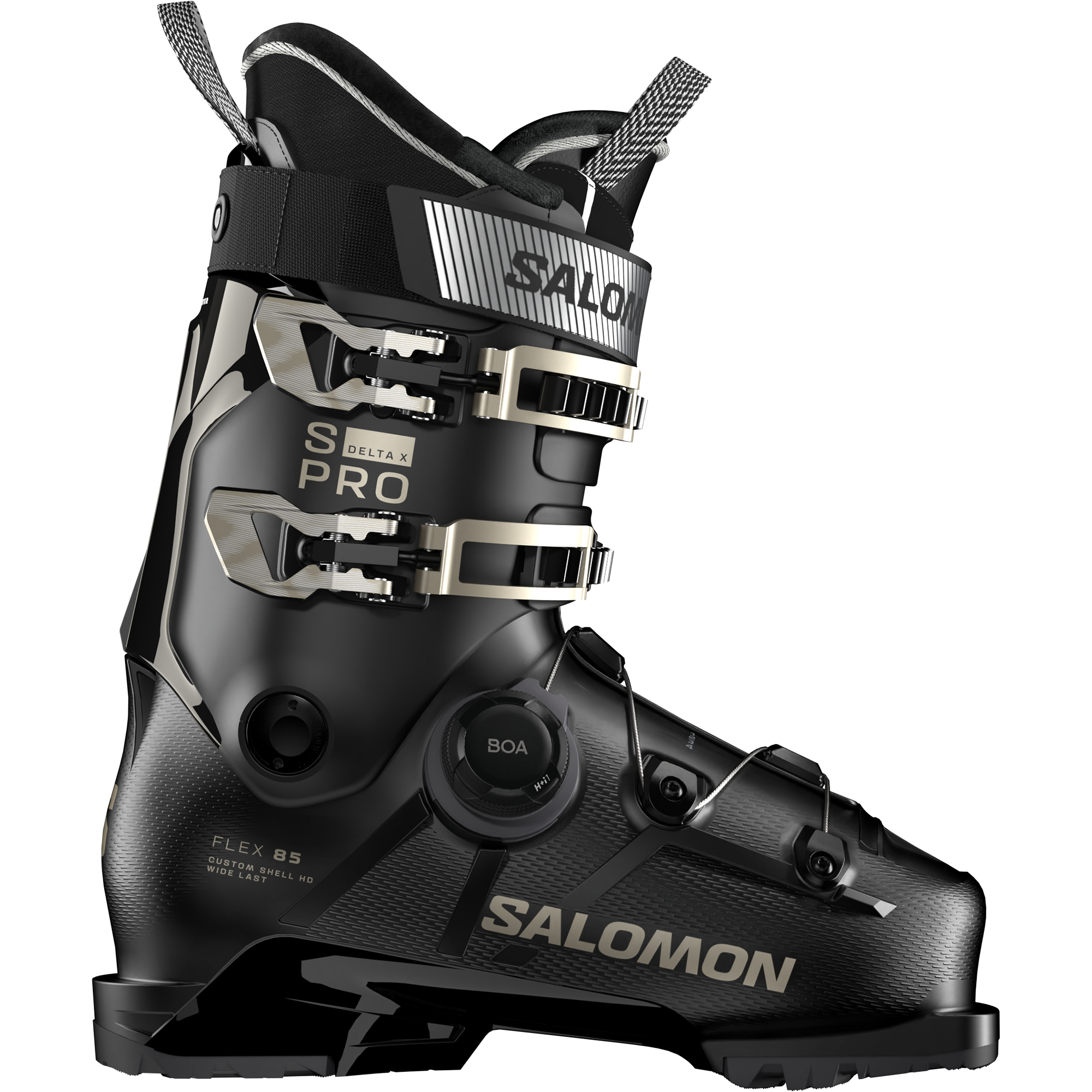 SALOMON ALP. BOOTS S/PRO DELTA BOA X85 BLACK/BLACK/LIGHT BRONZE MET.
