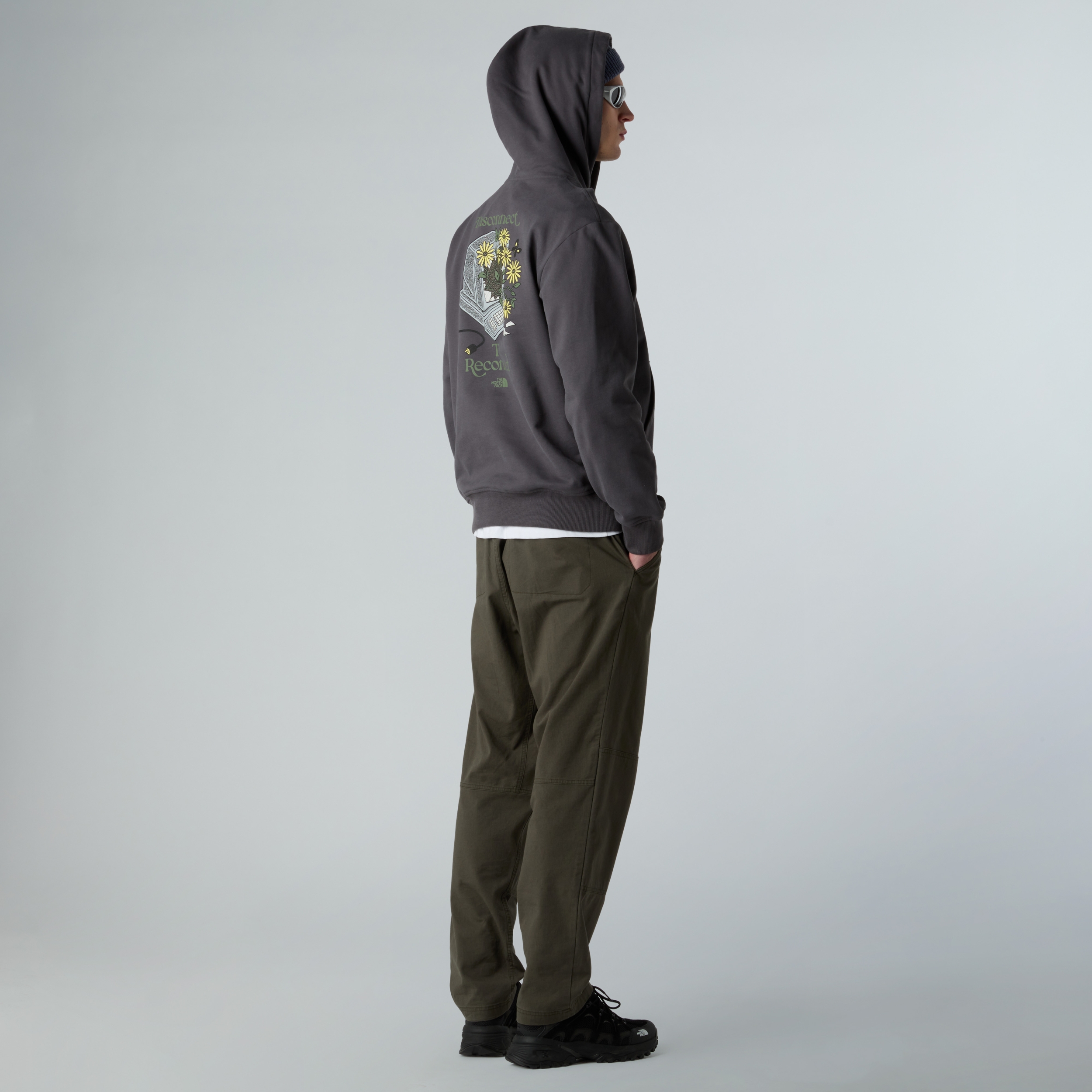 THE NORTH FACE M CONNECT RELAXED HOODED SWEATSHIRT-GRAP ANTHRACITE GREY – Bild 3