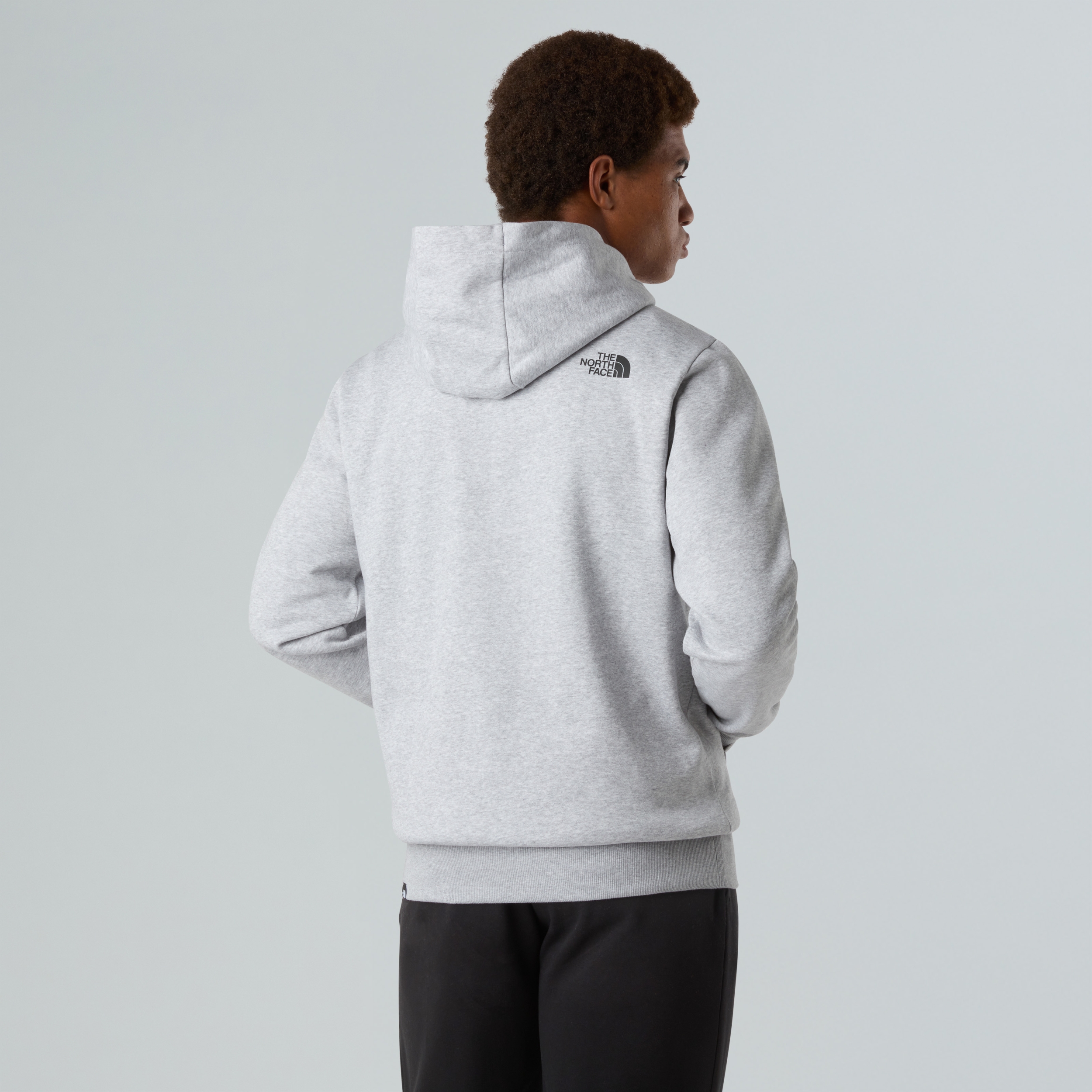 THE NORTH FACE M FINE HOODIE TNF LIGHT GREY HEATHER – Bild 4
