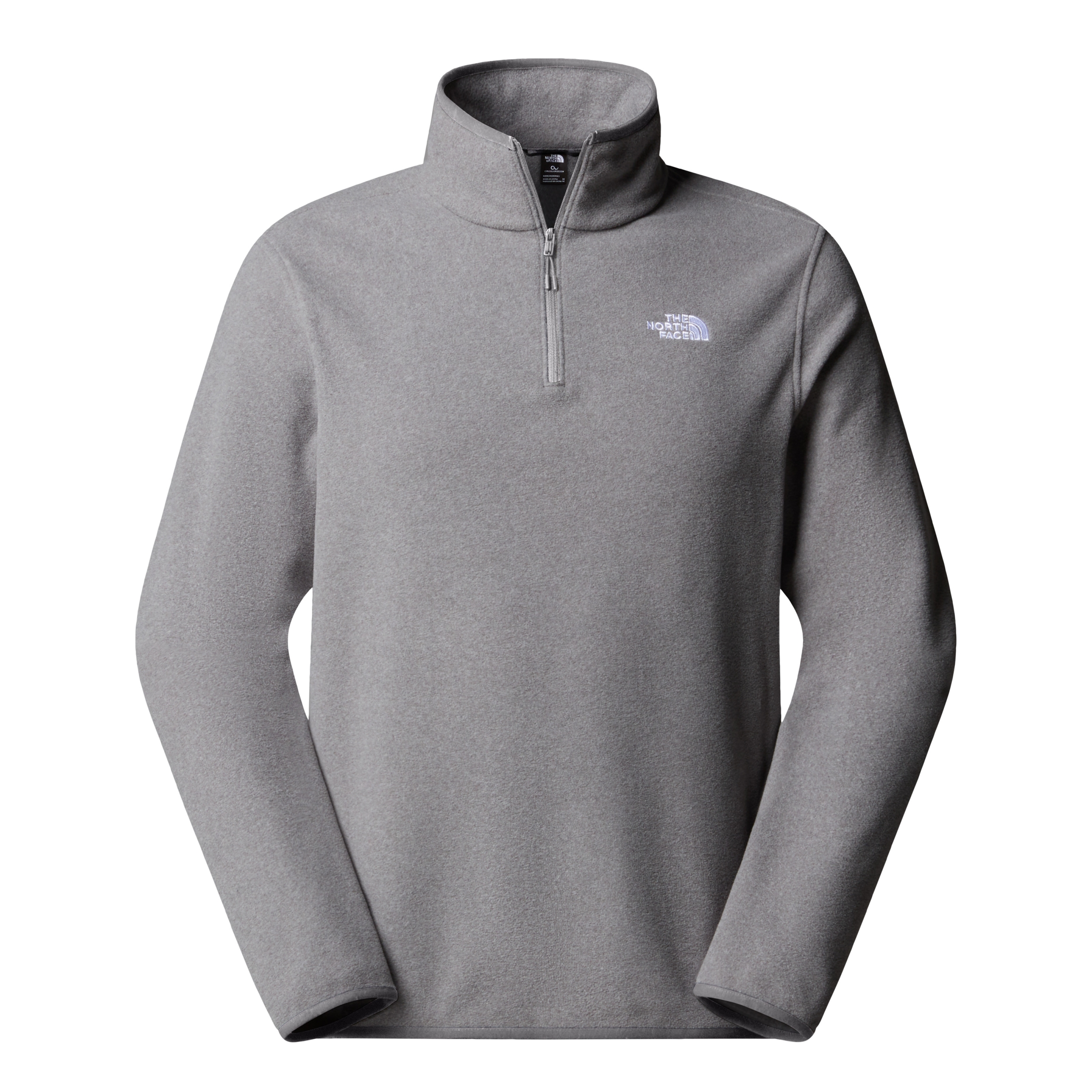 THE NORTH FACE M GLACIER FLEECE 1/4 ZIP JACKET TNF MID GREY HEATHER