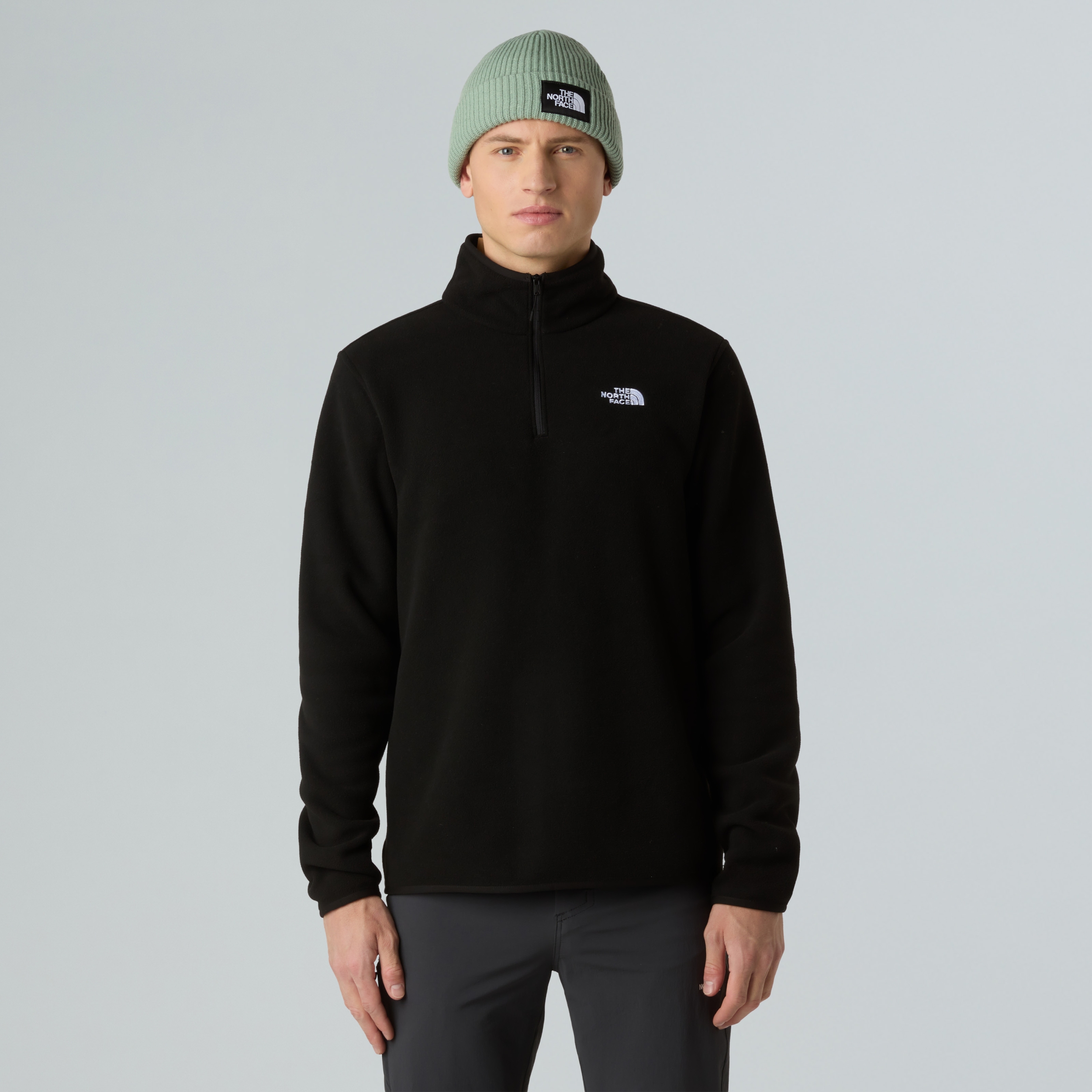 THE NORTH FACE M GLACIER FLEECE 1/4 ZIP JACKET TNF BLACK – Bild 5