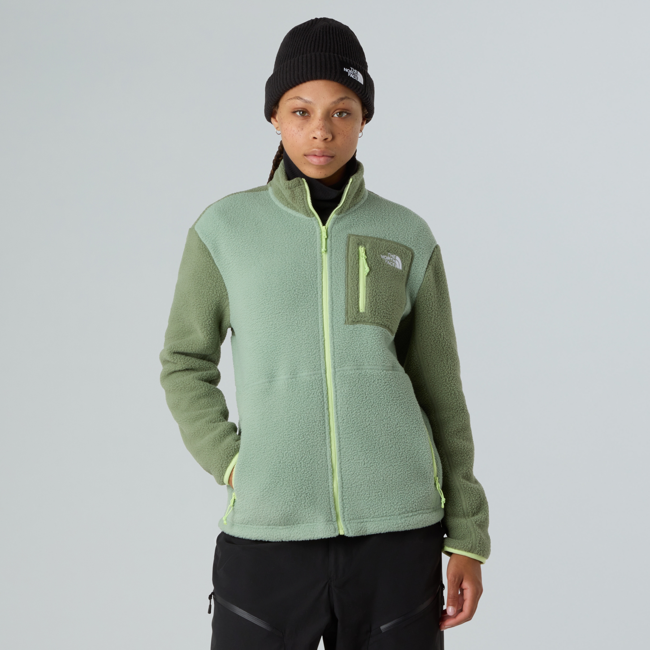 THE NORTH FACE W YUMIORI FULL ZIP SLATE MOSS/BARK MIST/AS