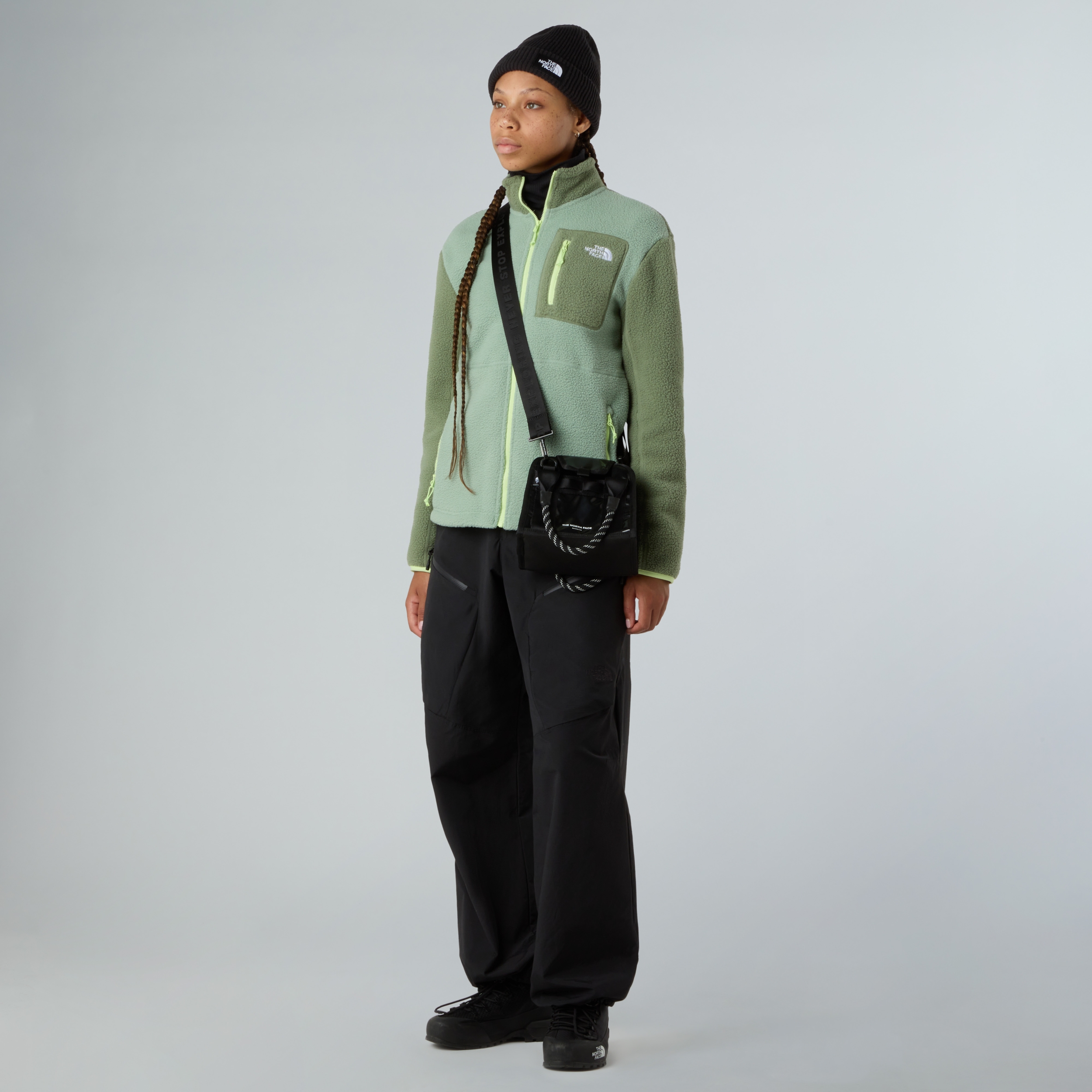 THE NORTH FACE W YUMIORI FULL ZIP SLATE MOSS/BARK MIST/AS – Bild 2