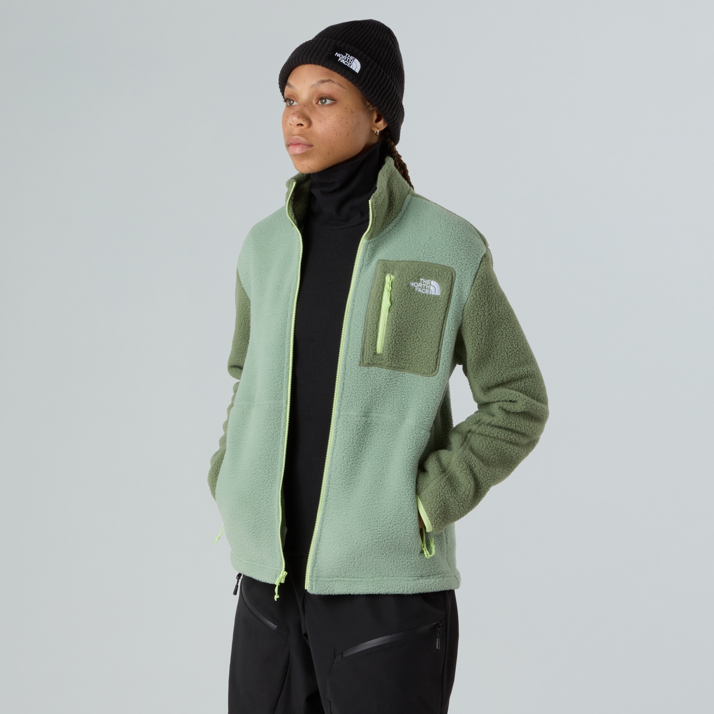 THE NORTH FACE W YUMIORI FULL ZIP SLATE MOSS/BARK MIST/AS – Bild 4