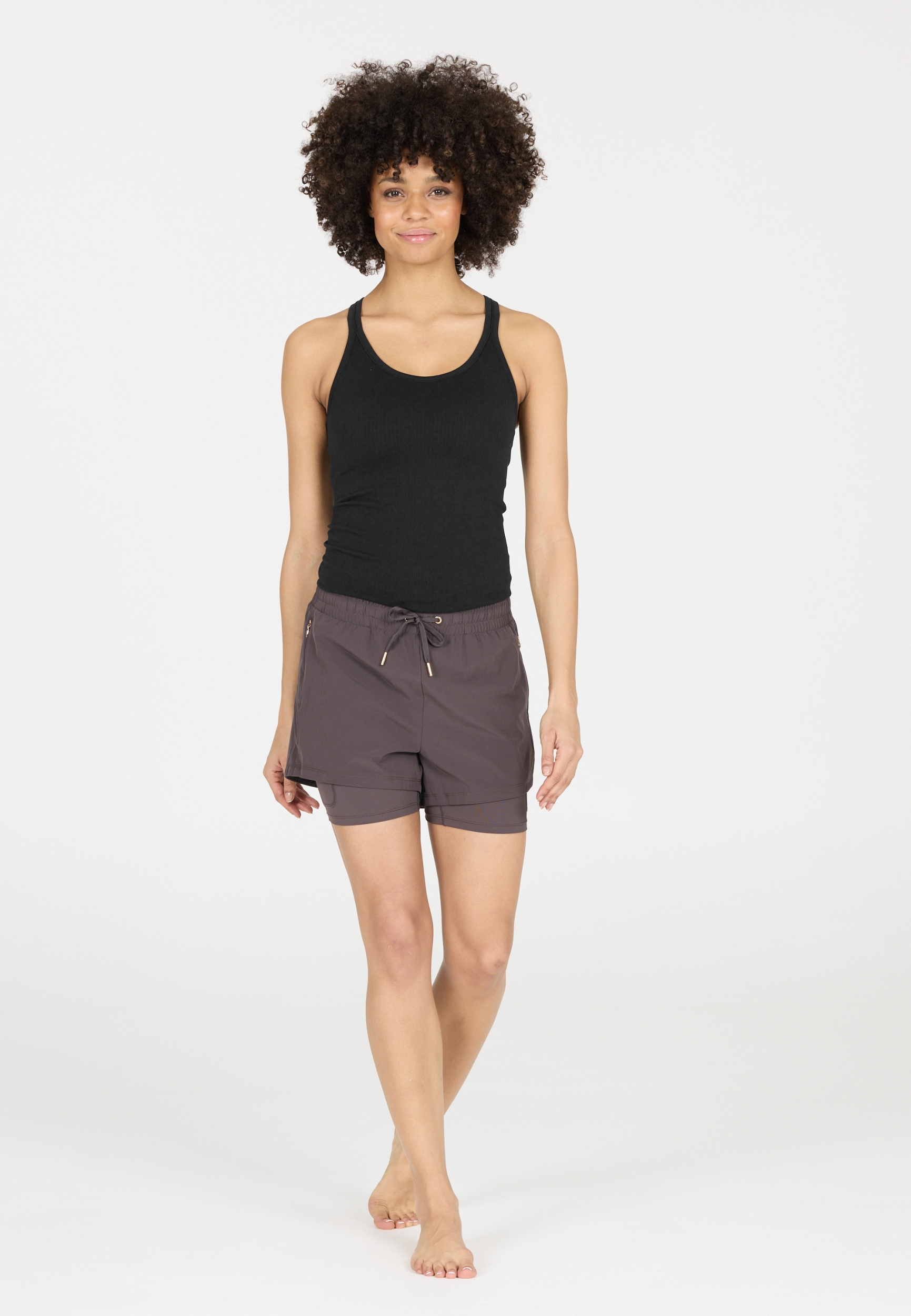 ATHLECIA Connie W Padded Sports Bra Top BLACK – Bild 5