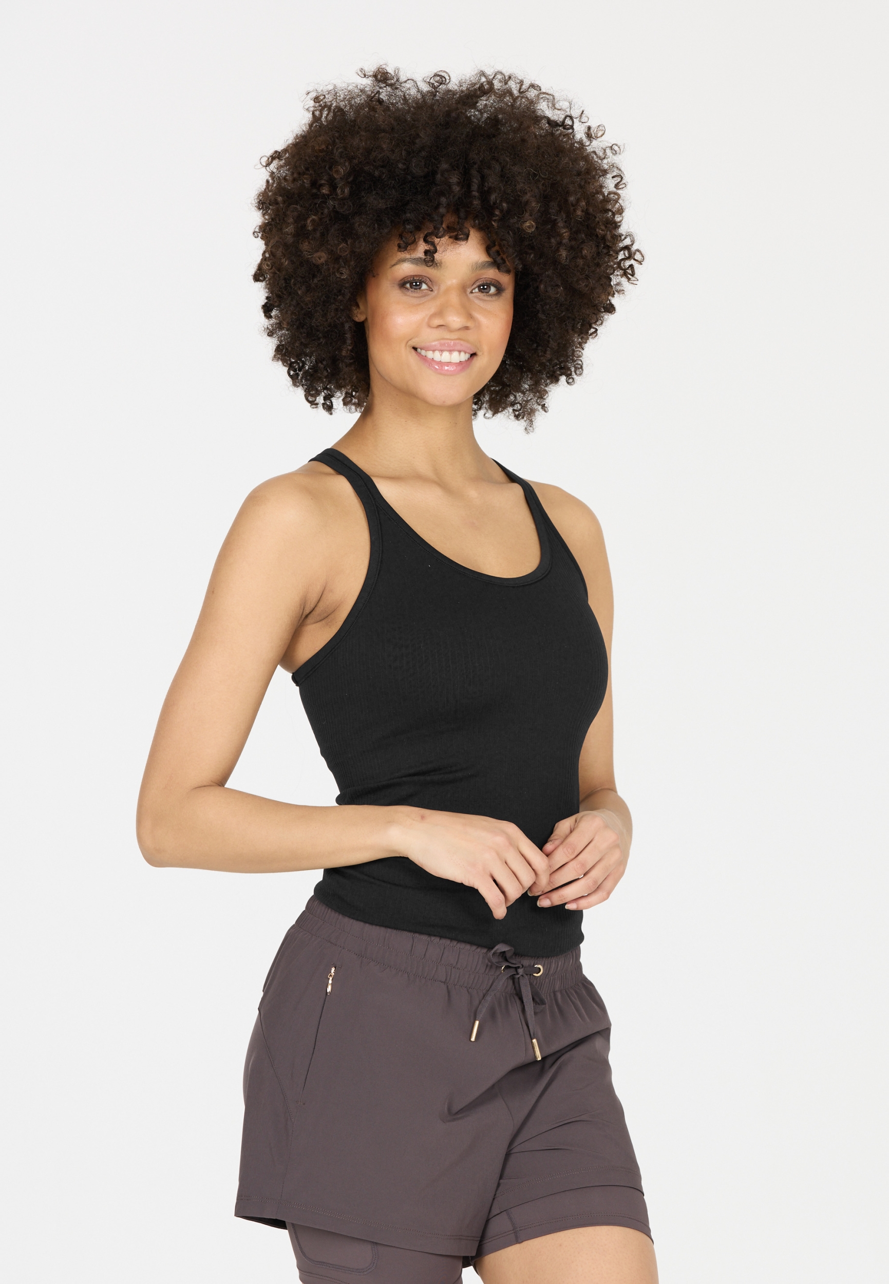 ATHLECIA Connie W Padded Sports Bra Top BLACK – Bild 7