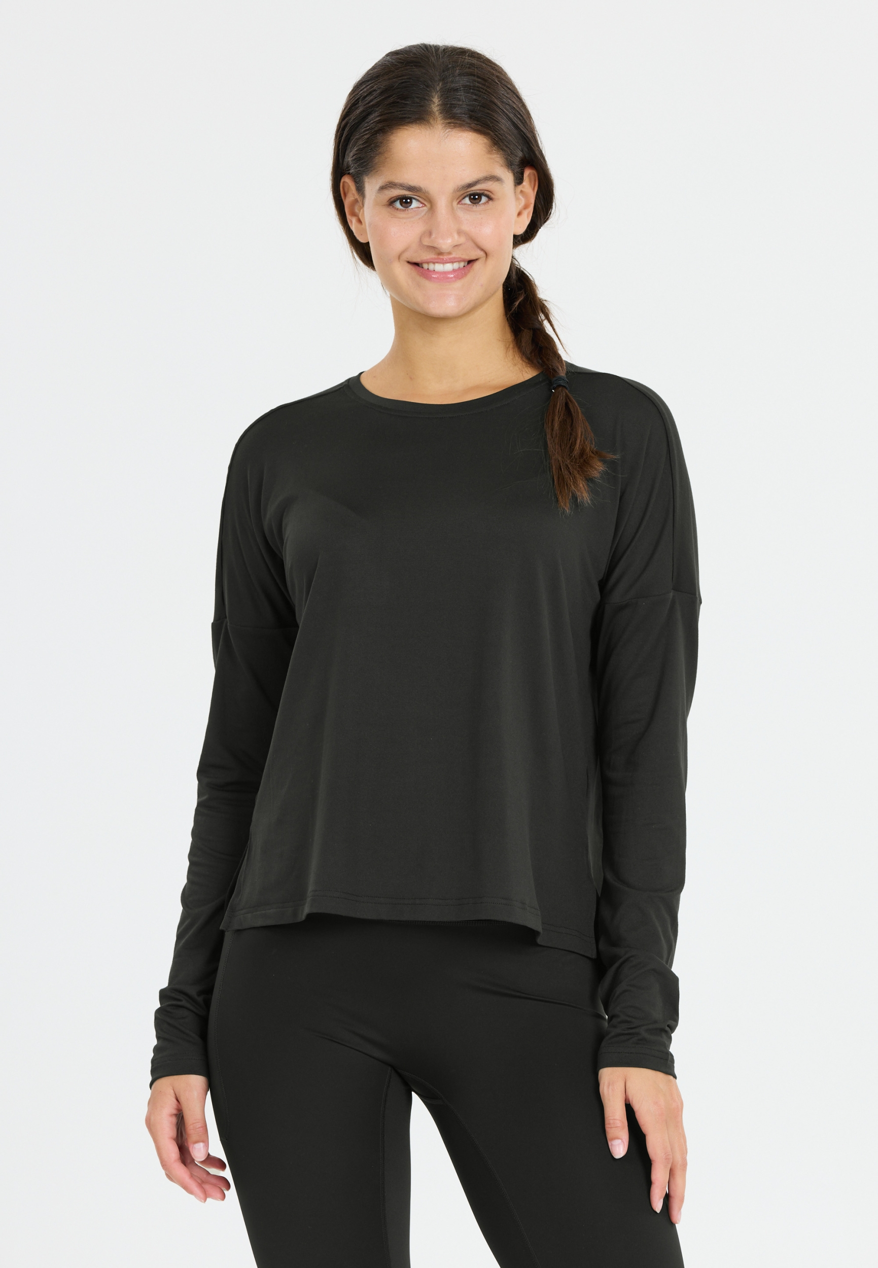 ATHLECIA Pacy W L/S Tee BLACK – Bild 7