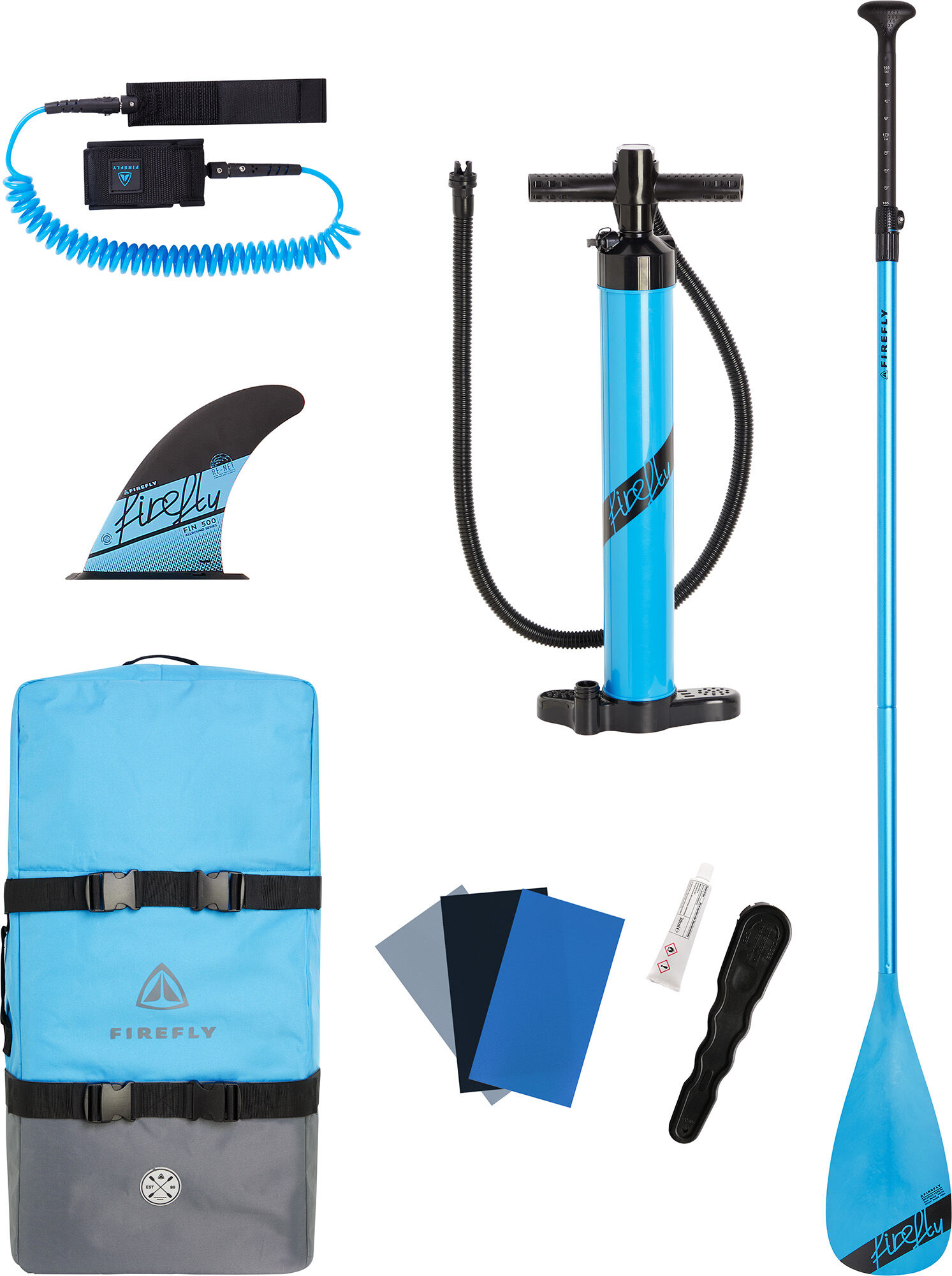 FIREFLY SUP-Board iSUP 200 IV BLUE LIGHT/BLUE/YELL – Bild 8