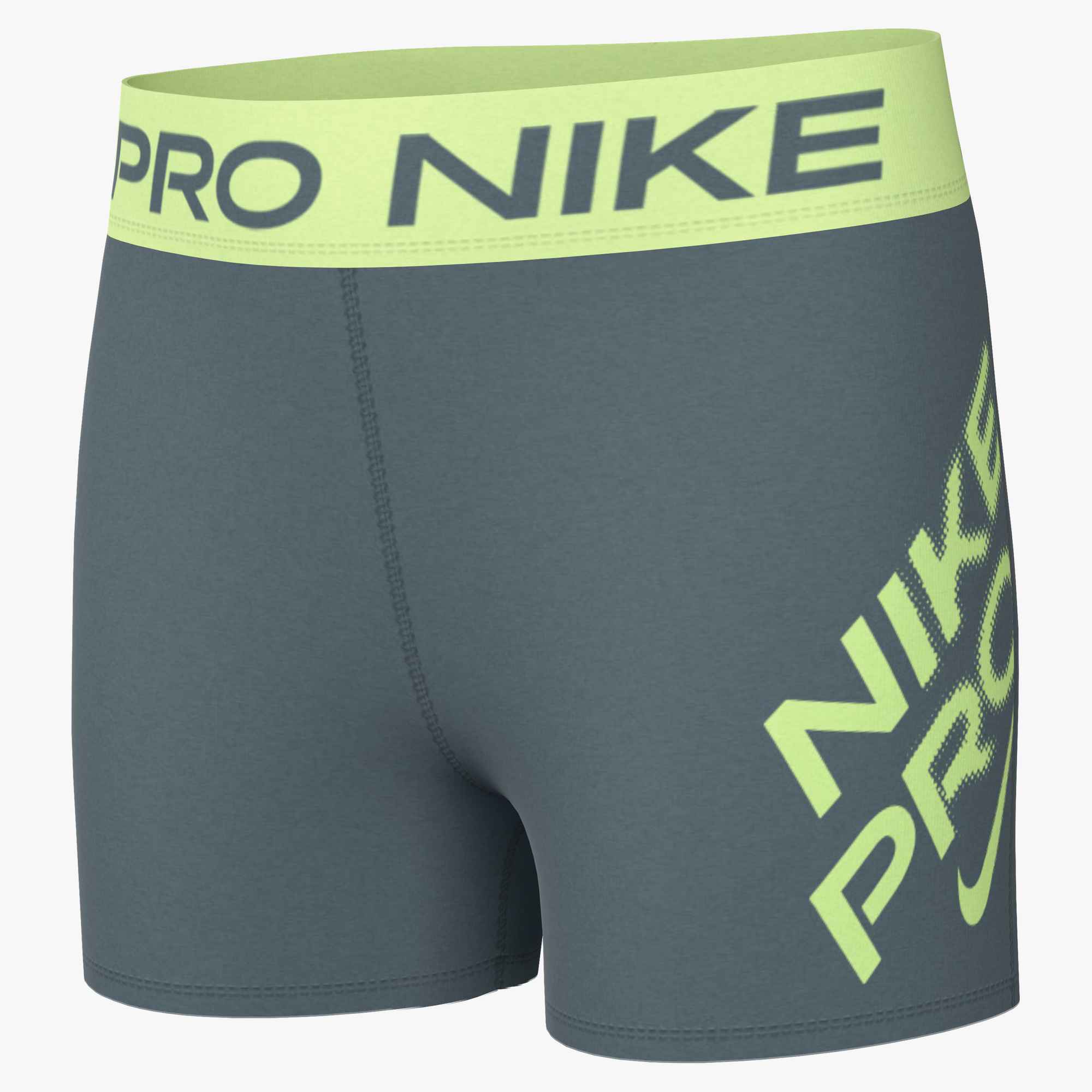 NIKE G NP DF 3 SHORT HBR VNR MINERAL SLATE/LT LIQUID LIME – Bild 3