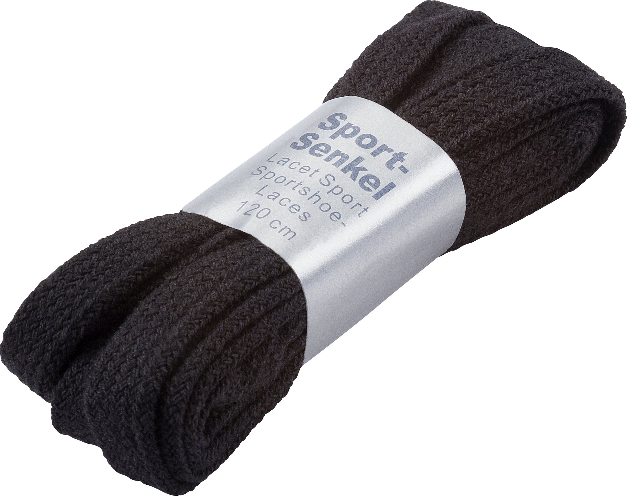 PRO TOUCH Schnürsenkel 120 cm flach schmal SCHWARZ004