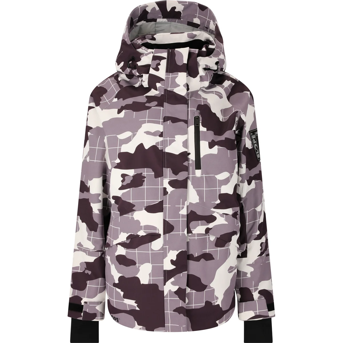 SLOPE Kenai W AOP Ski Jacket W-PRO 15000 GRAY RIDGE