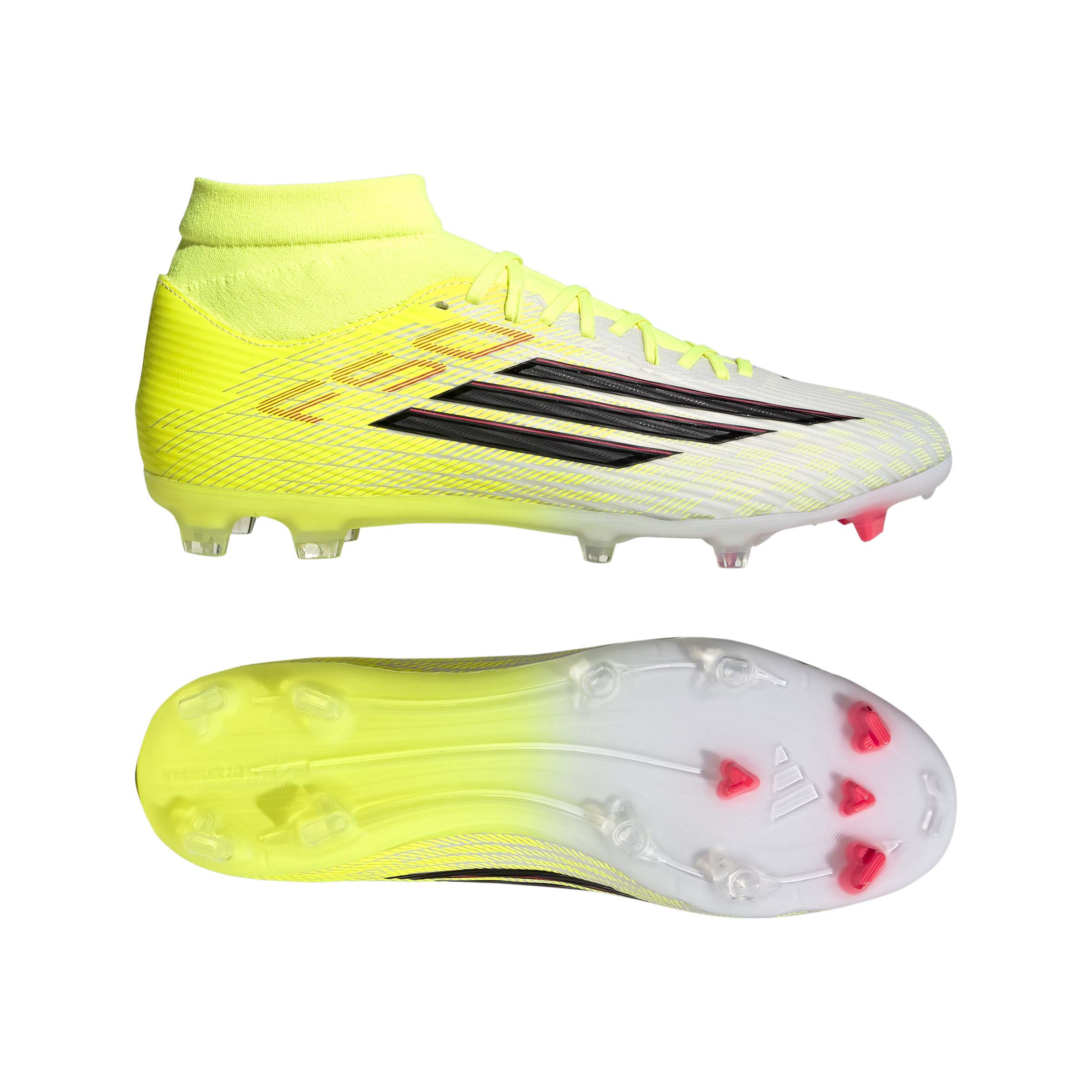 ADIDAS F50 LEAGUE MID FG/MG TESOYE/CBLACK/LUCRED – Bild 10