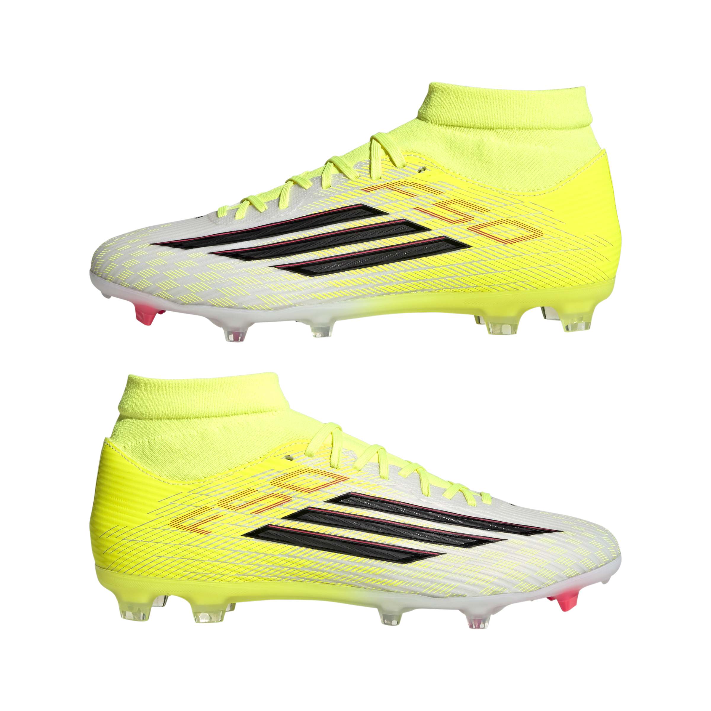ADIDAS F50 LEAGUE MID FG/MG TESOYE/CBLACK/LUCRED – Bild 9