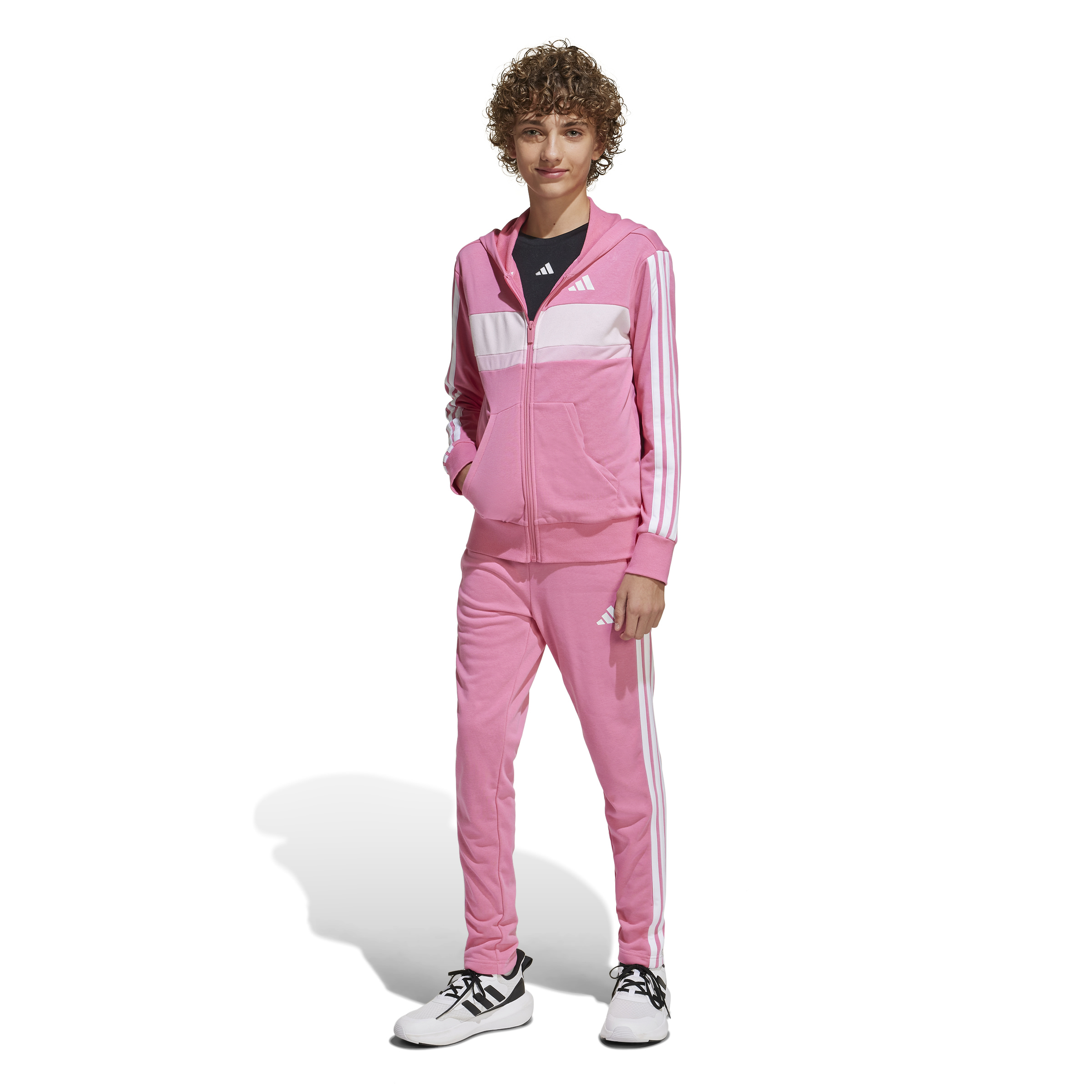 ADIDAS J 3S TIB FT TS PNKFUS/WHITE/CLPINK – Bild 4