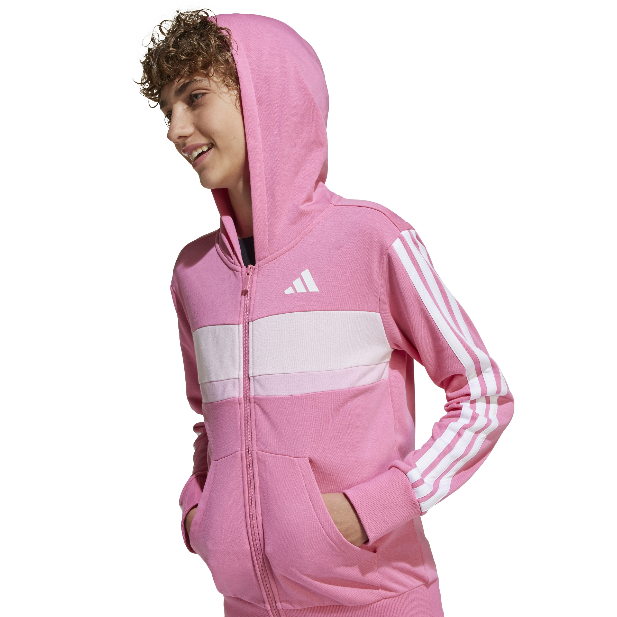 ADIDAS J 3S TIB FT TS PNKFUS/WHITE/CLPINK – Bild 7