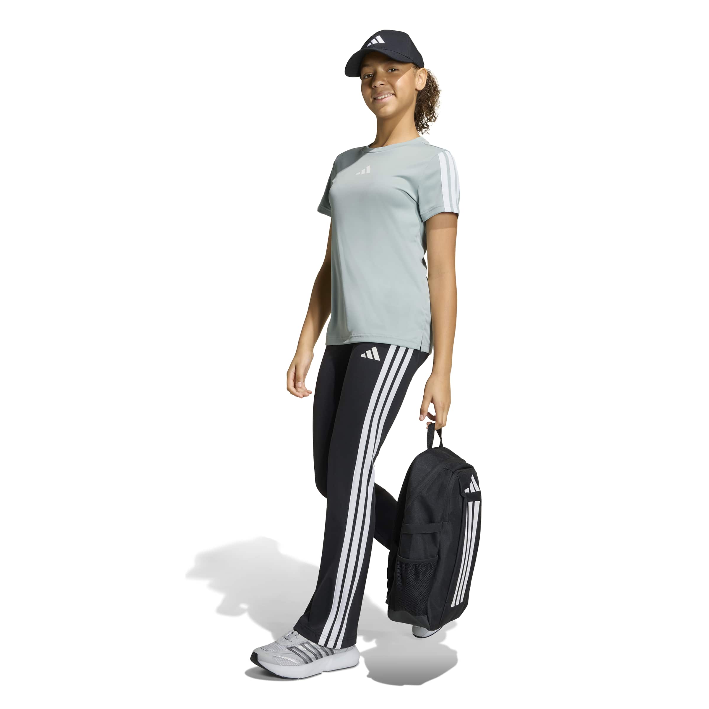 ADIDAS JG TR-ES 3S TEE WOSA/WHITE – Bild 4